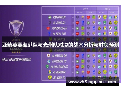 亚精英赛海港队与光州队对决的战术分析与胜负预测